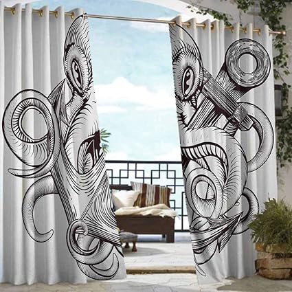 Amazoncom S Brave Sky Anchor Outdoor Curtain Pole