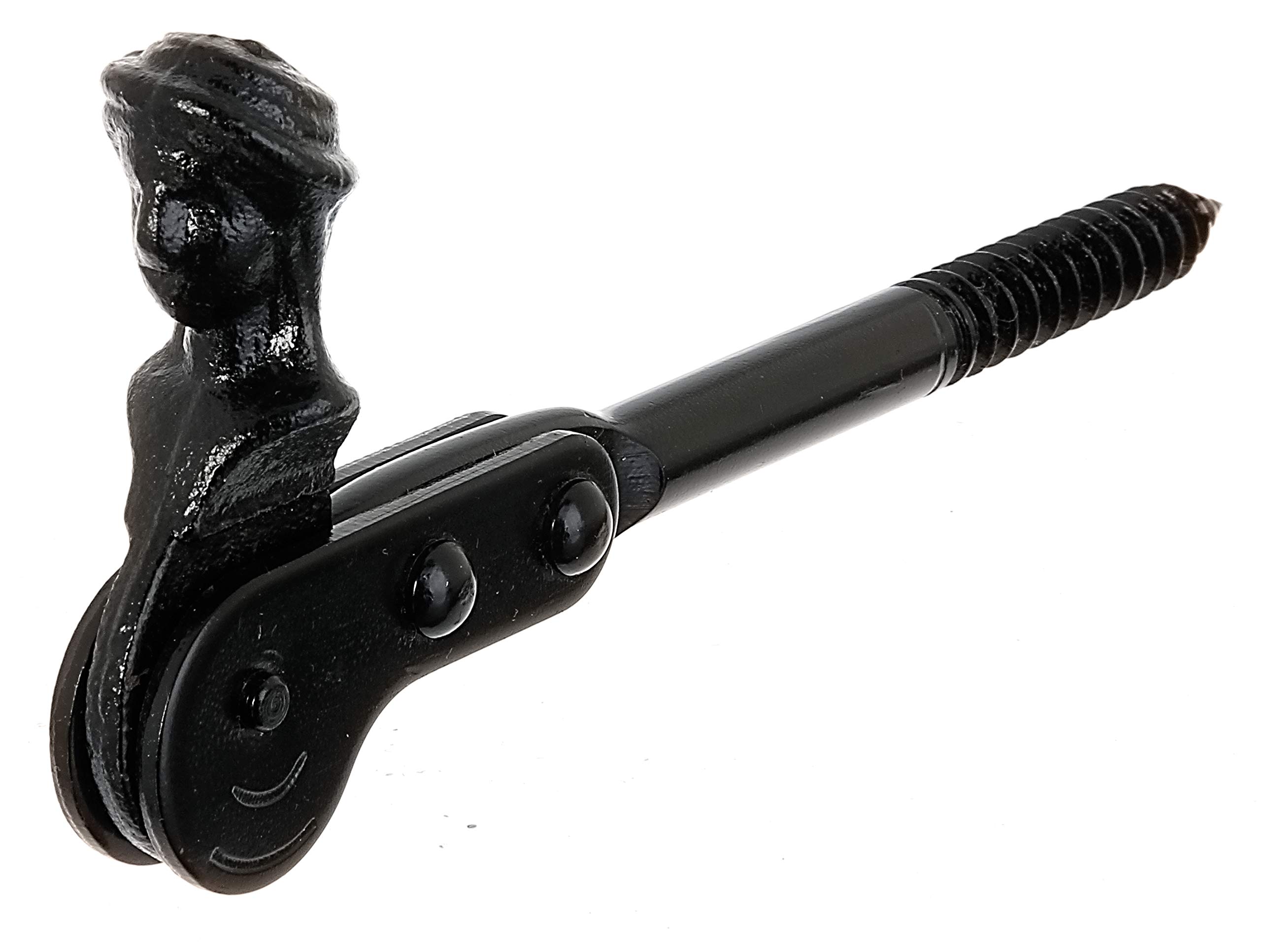 Gah-Alberts 307103 Window Shutter Stopper for Screwing Into Walls Thread Diameter 10 x 60 Clearance 135 Black