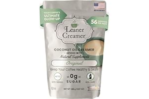 LEANER CREAMER Leaner Coffee Creamer Coconut Oil Creamer, 280 Refill Pouch