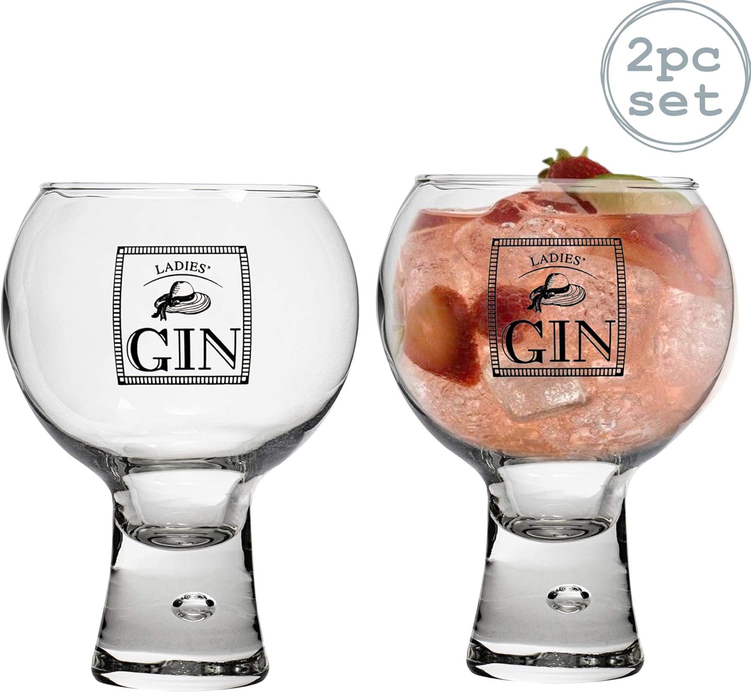 Durobor Alternato Short Stem Bubble Base Ladies' Gin Glass 540ml