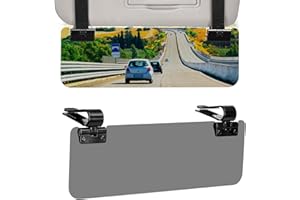 JOYTUTUS Sun Visor Extender for Cars, Polarized Sun Visor Extender Universal Sun Blocker UV400, Adjustable Visor Extension for Car Visor,Double-Clip,Anti Glare Stray Light
