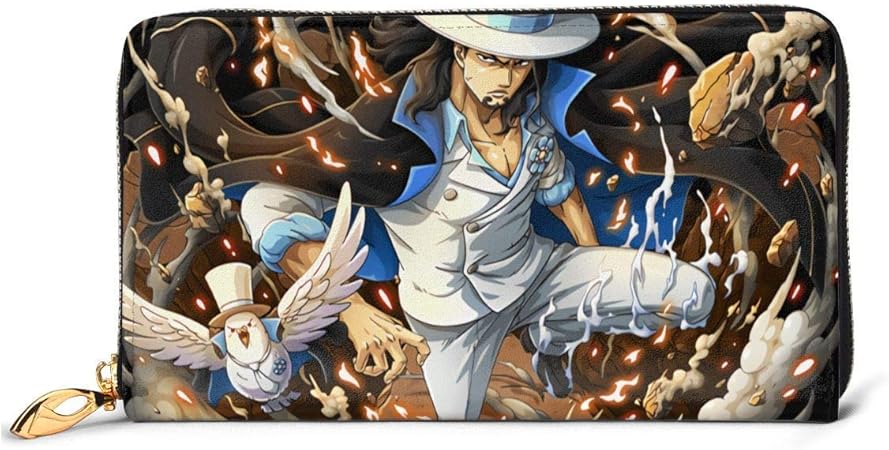 Bghyt Men S O N E Piece Rob Lucci Of Cp9 And Cp0 Anime Genuine Leather Long Wallet Amazon De Luggage