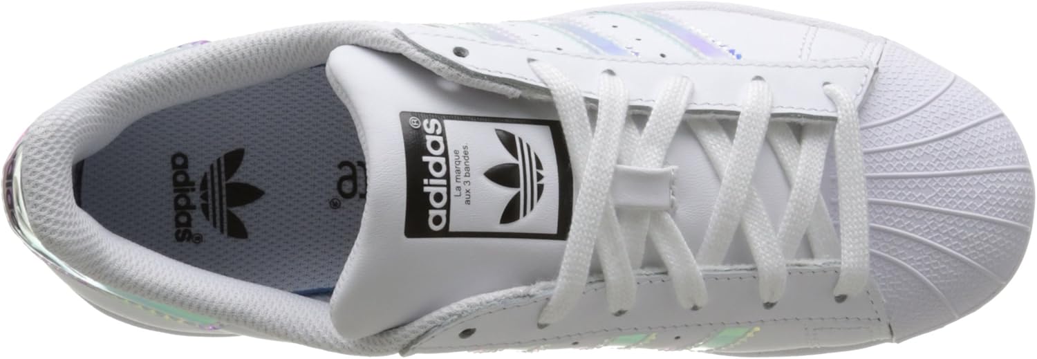 adidas white metallic silver superstar