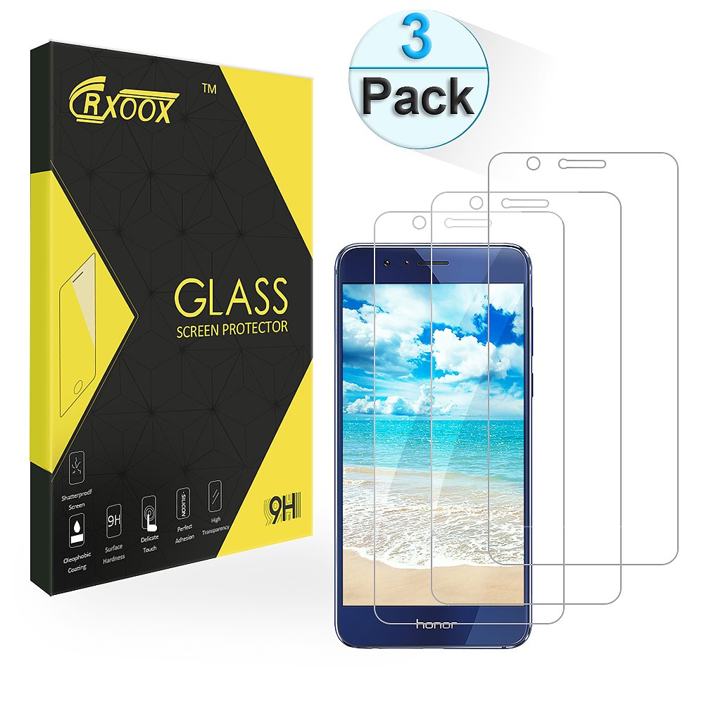 Unidades Cristal Templado para Huawei Honor CRXOOX Protector de Pantalla de Vidrio