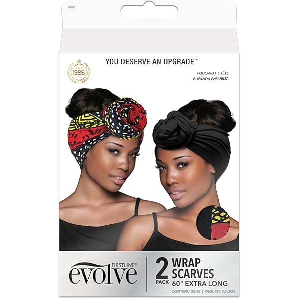 Satin Edge Satin Scarf For Black Hair Satin Edge Wrap Evolve