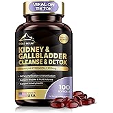 MEGNETA Kidney Cleanse Detox & Repair, Kidney & Gallbladder Health Support Supplement with Cherry, Nettle Leaf, Cranberry & Dandelion, Promotes Urinary Health, Bladder & Fluid Balance, 100 Softgels