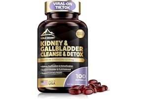 MEGNETA Kidney Cleanse Detox & Repair, Kidney & Gallbladder Health Support Supplement with Cherry, Nettle Leaf, Cranberry & Dandelion, Promotes Urinary Health, Bladder & Fluid Balance, 100 Softgels