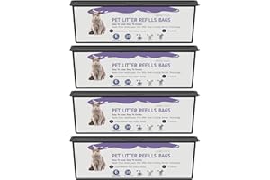 Cat Genie Refills, Heavy Duty Bags Compatible with Litter Cat Genie Easy Roll Pail Refills, Odor Control Technology, Lasting 