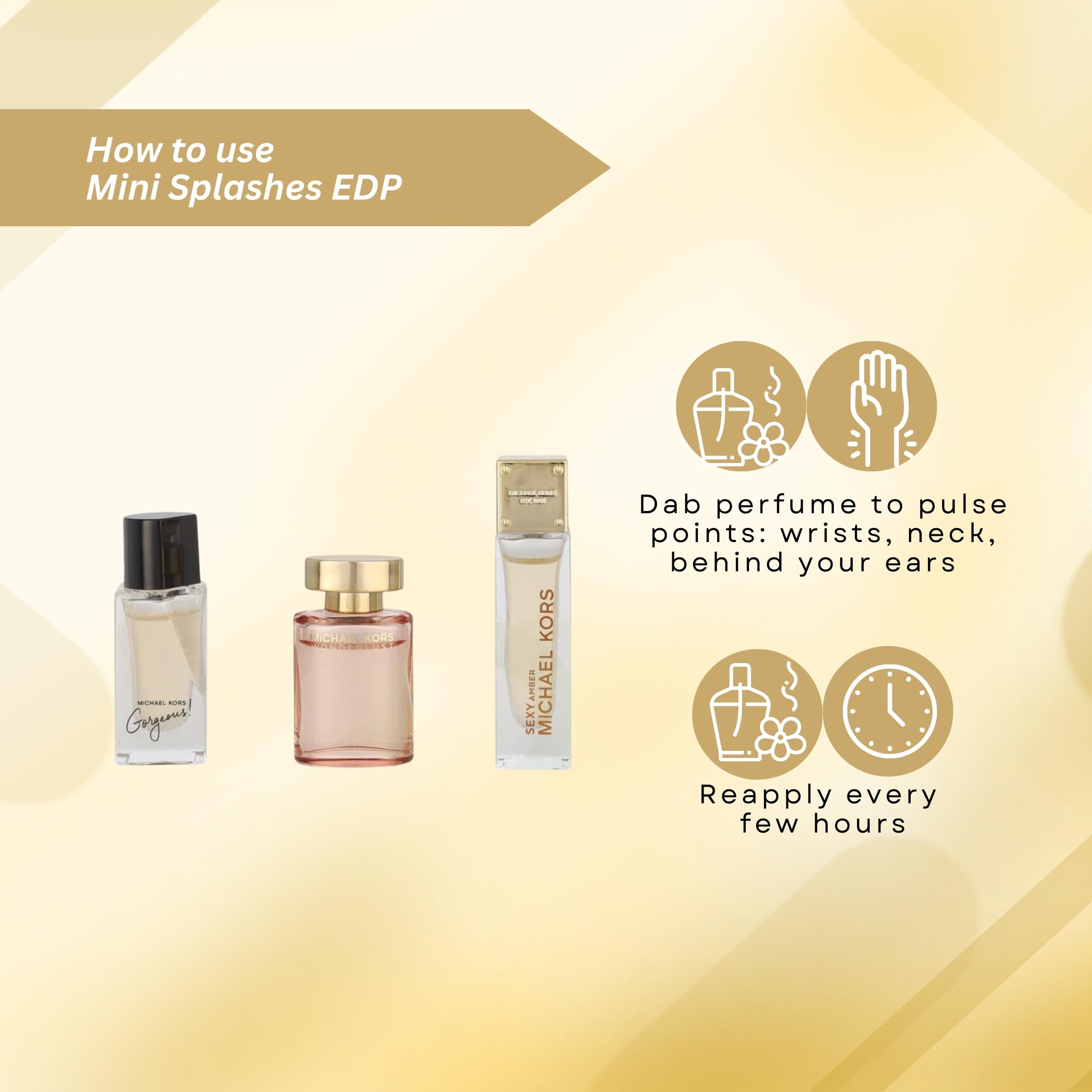 Michael Kors Perfume for Women Variety Gift Set Mini EDP Splashes