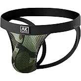 Arjen Kroos Men's Jockstrap Sexy Camo Jock Strap Underwear | Breathable Mesh Athletic Supporter,Cool Silky Touch,Low Rise Cut,3D Support Pouch,for Gym/Workouts/Running/Daily Wear