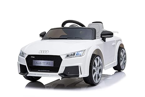 Toyas Audi TTRS Cabrio Kinder Auto Kinder Elektroauto Kinderfahrzeug 12V Akku USB MP3 Weiß