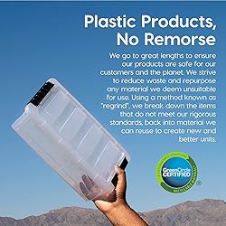 IRIS USA 19 Qt Stackable Plastic Storage Bins with