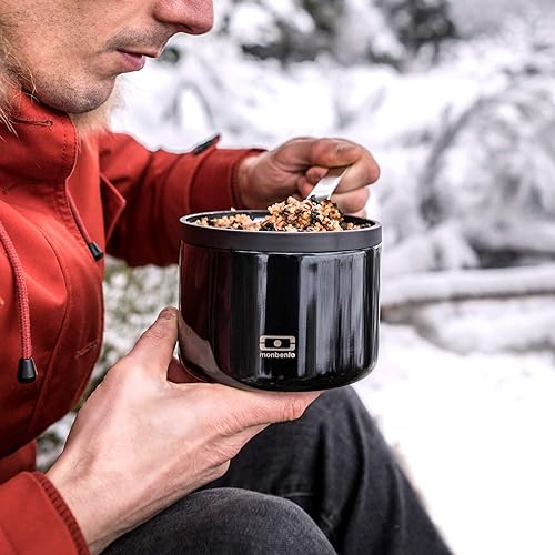 monbento Insulated Lunch Box MB Element Onyx Leakproof and