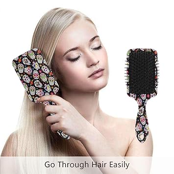 Amazon Com Auuxva Hair Brush For Women Girls Mexican Skull