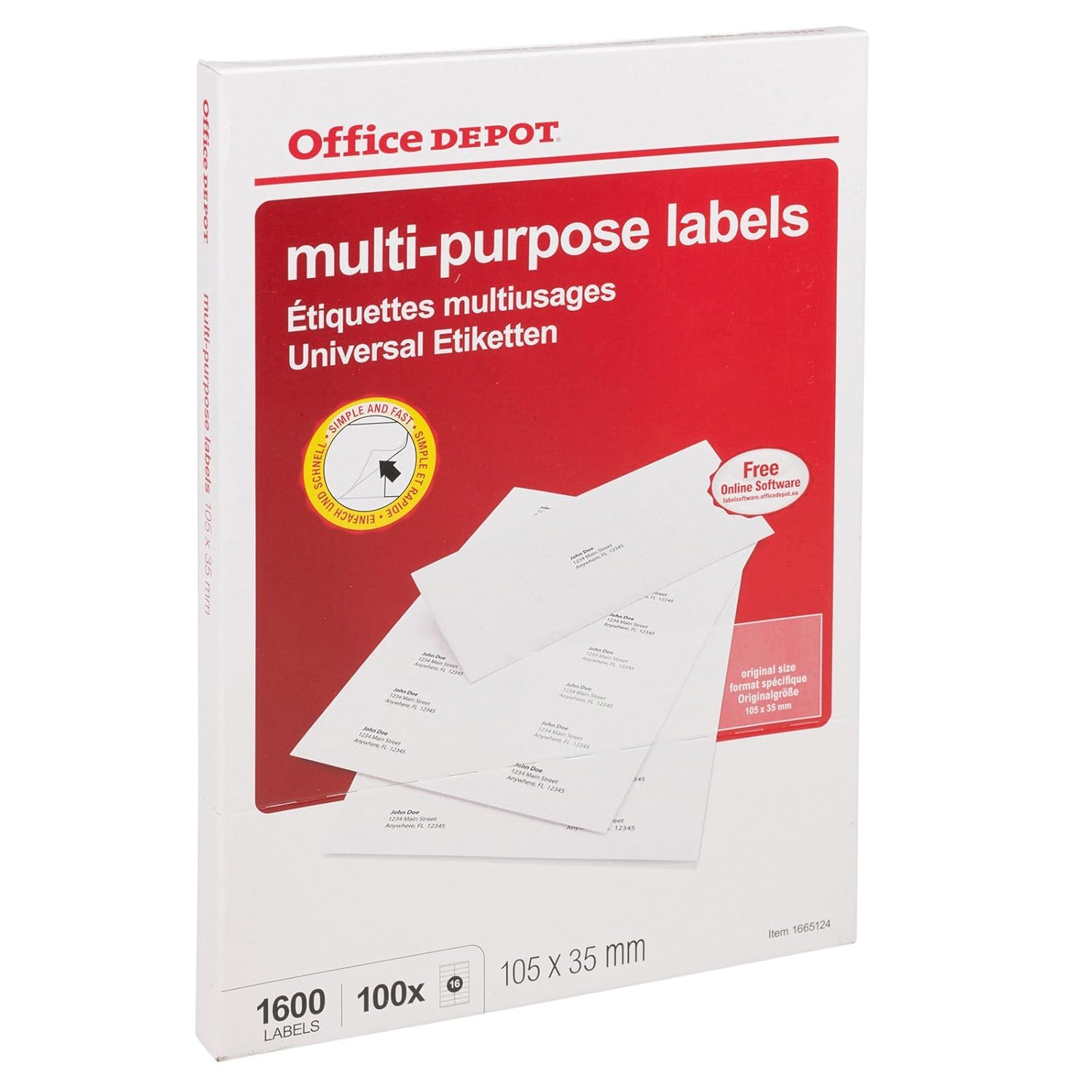 600 Etichette Per Indirizzi 70x36 Mm Universal Per Laser/getto D - Foto 6