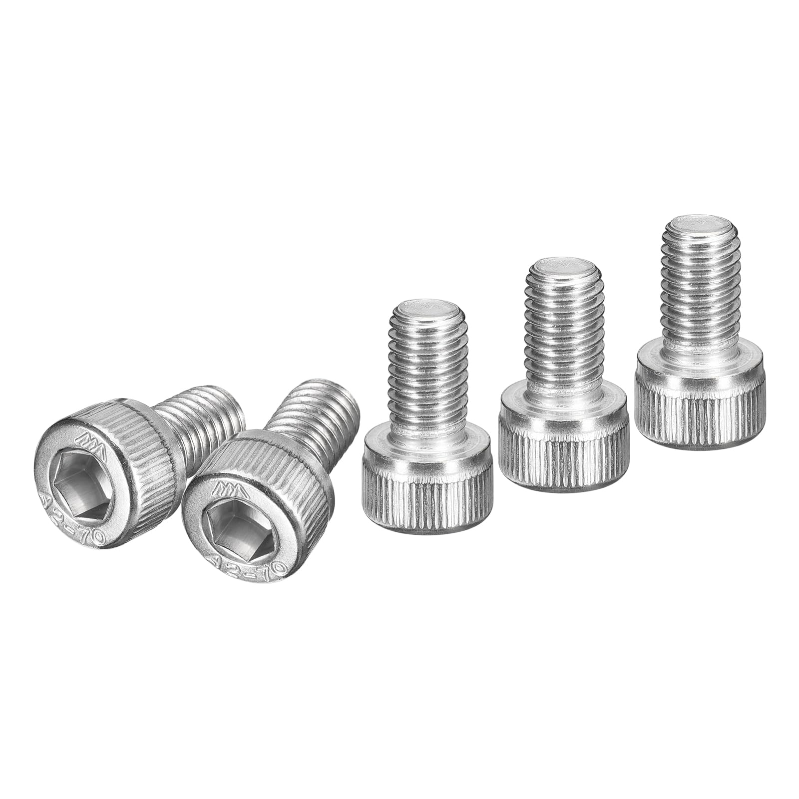 DTGN M8x12mm Socket Head Cap Screws Bolts, 20Pcs 304 Stainless Steel 18-8, Metric Machine Hex Socket Screw, Hex Drive, Bright Finish, UNC Coarse Thread Fully Threaded — image 1