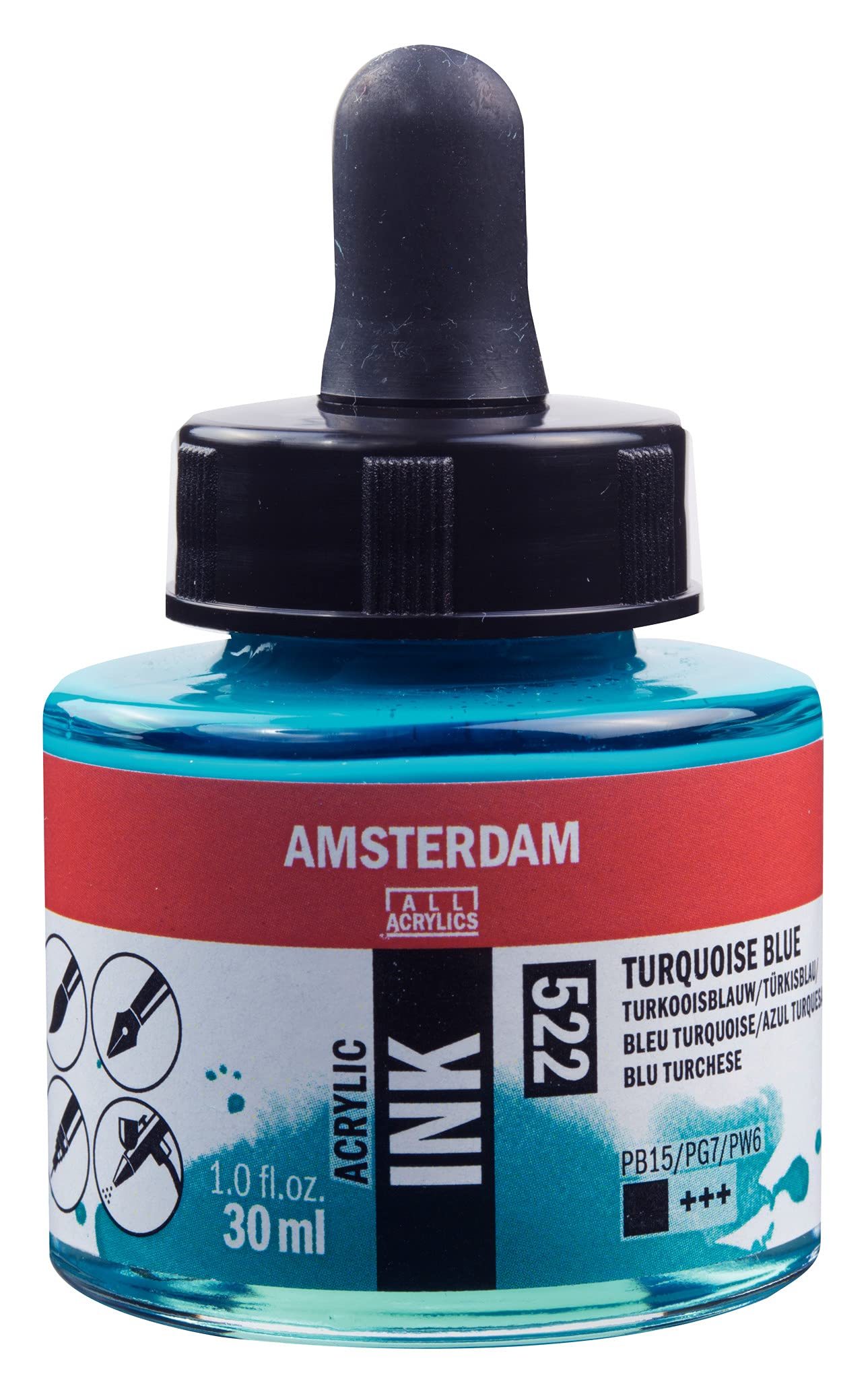Amsterdam ACRYLC Ink Turq, Turquoise Blue, One Size