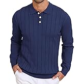 Lexiart Men's Knit Sweater Long Sleeve Textured Warm Casual