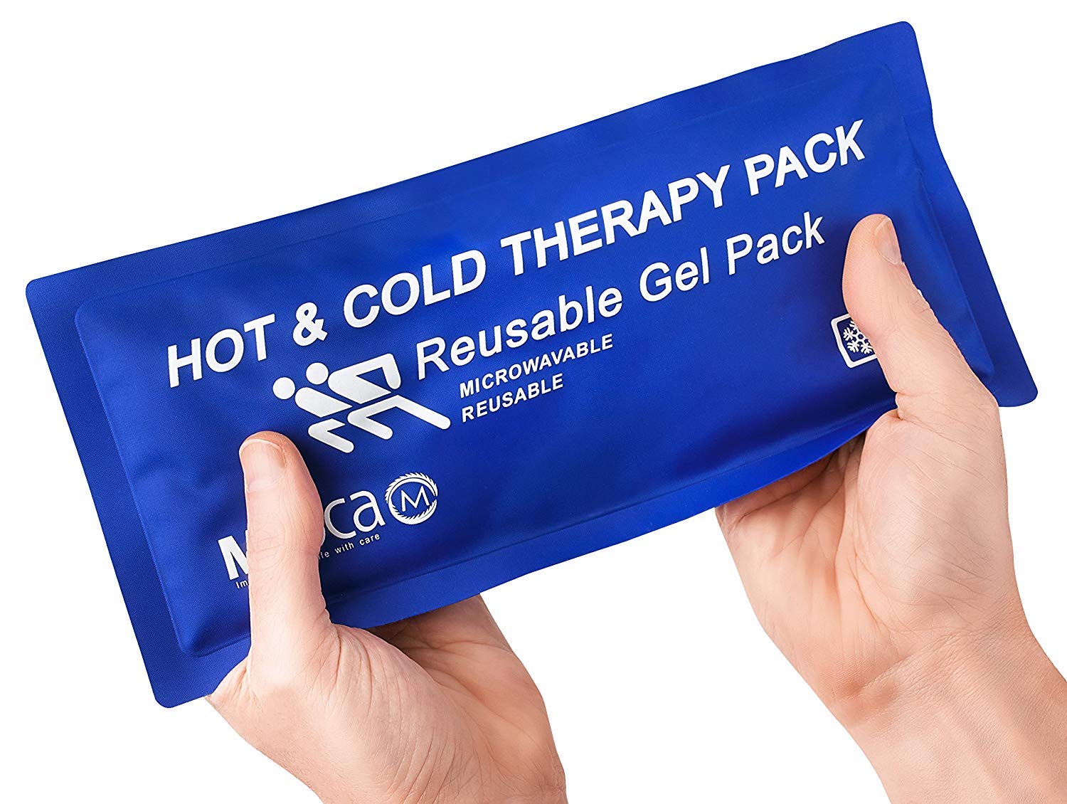 MEDca Universal Hot & Cold Reusable Microwavable Gel Pack, 5" x 10", Soft & Comfortable Heating or Cooling Therapy for Sprains, Extra Durable Nylon Quality Category (Item-Type): hot-Water-Bottles