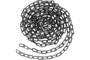 XZEIT 5M x 6mm Chain Link Fence, Plastic Fence Chain, Plastic Warning Chain, Plastic Chain Barrier for Crowd Control, Traffic