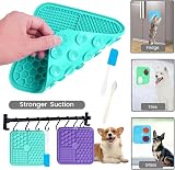 Q Lines Licky Mats for Dogs Pack of 2 with Strong Suction - Slow Feeder Kit view 5
