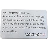 Engraved Wallet Nsert Card Annversary Cards Gfts For Husband Metal