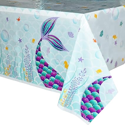 Amazon Com Wernnsai Mermaid Table Cover 71 43 Printed