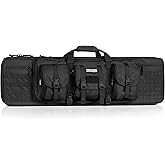 Savior Equipment American Classic Tactical Double Long Gun Bag Pistol Transportation Case w/Backpack Strap, Lockable Compartment, Available Length in 32" 36" 42" 46" 51" 55"