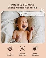 ARENTI 2.5K Smart Wifi Baby Monitor 5" Split Display Pan Tilt Night Vision view 9