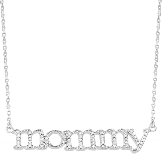 diamond mom necklace