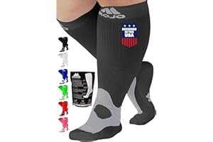 MOJO COMPRESSION SOCKS Mojo Unisex Medical Compression Socks 20-30mmHg – Knee High for Pain & Swelling, A601