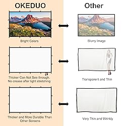 100Inch Projector Screen, Outdoor Projector