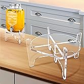 8 MM Beverage Dispenser Stand Only, Acrylic Glass Water Juice Drink Beverage Dispenser Floor Pitcher Stand Base for Parties, Home, Catering Events(Fit Max 9 Inch Glass Drink)