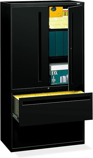 Amazon Com Hon 2 Drawer With 3 Shelves Office Filing Cabinet