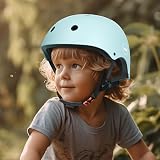 XJD Kids Helmet Light Blue Small Age 3-8 9-13 Adjustable Safety CE view 2