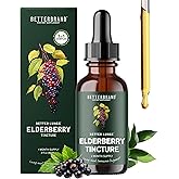Betterbrand BetterLungs Elderberry Tincture, Natural Immune Support Supplement - Sugar-Free, Non-GMO, Alcohol Free, Vegetarian - 30 Day Supply