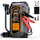 Doorii 8000A Jump Starter with Air Compressor, Car Jumper Starter Portable, 150PSI Tire Inflator/Air Pump, LED Flashlight for Up to 10.0L Gas &amp; 9.0L Diesel Engines