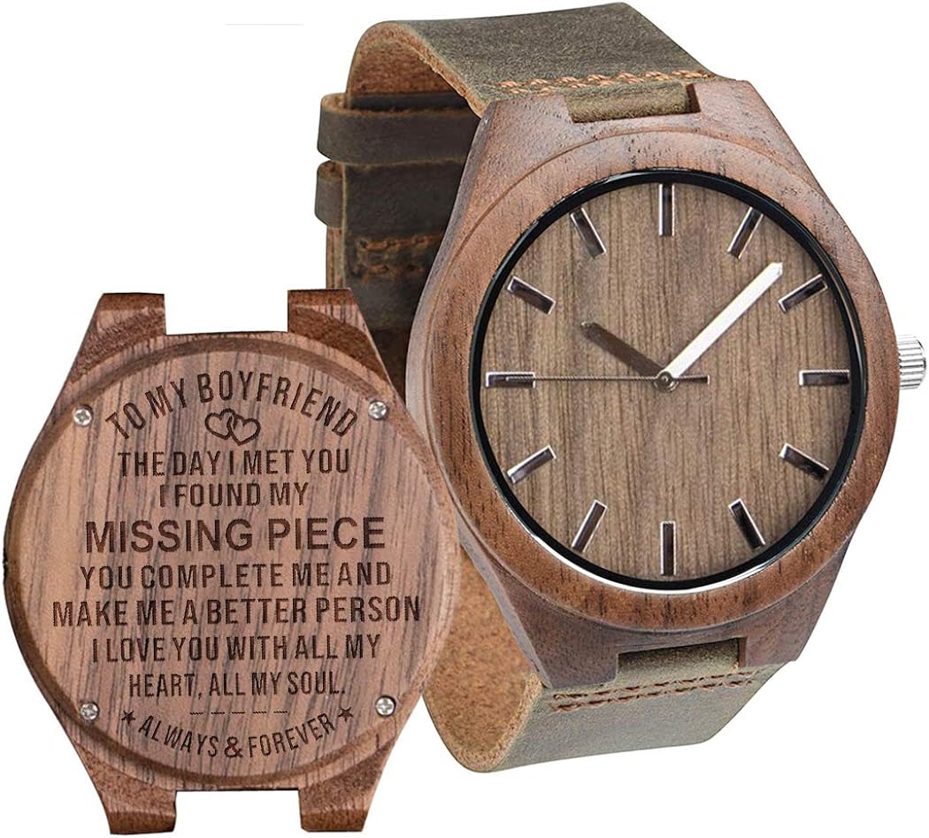 to my boyfriend wooden watch