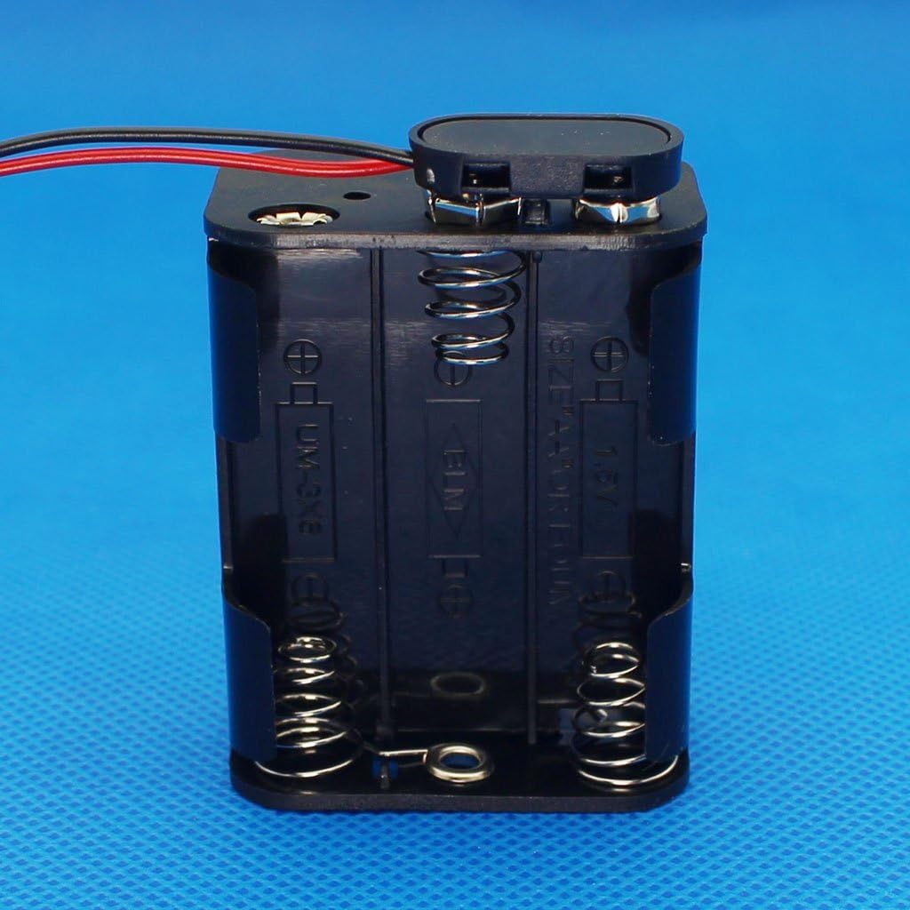 Raogoodcx 4Set 6 x AA Thicken Battery Holder and T Type Wired Battery Clip Standard Snap Connector - Image 4