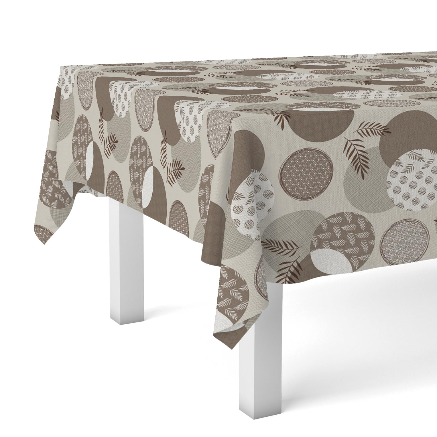 Martina Home Tablecloth Oilcloth Lens Brown 100 x 140 cm