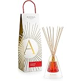 Agraria Cedar Rose Reed Diffuser Set, 12 Reeds Essential Oil Scent Diffusers for Home Fragrance, Luxury Glass Reed Diffuser Gift Set