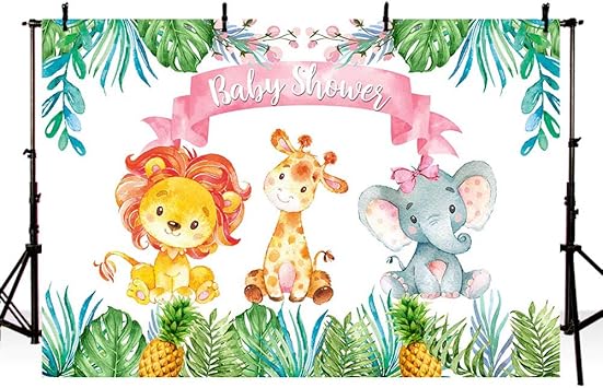 baby girl safari baby shower