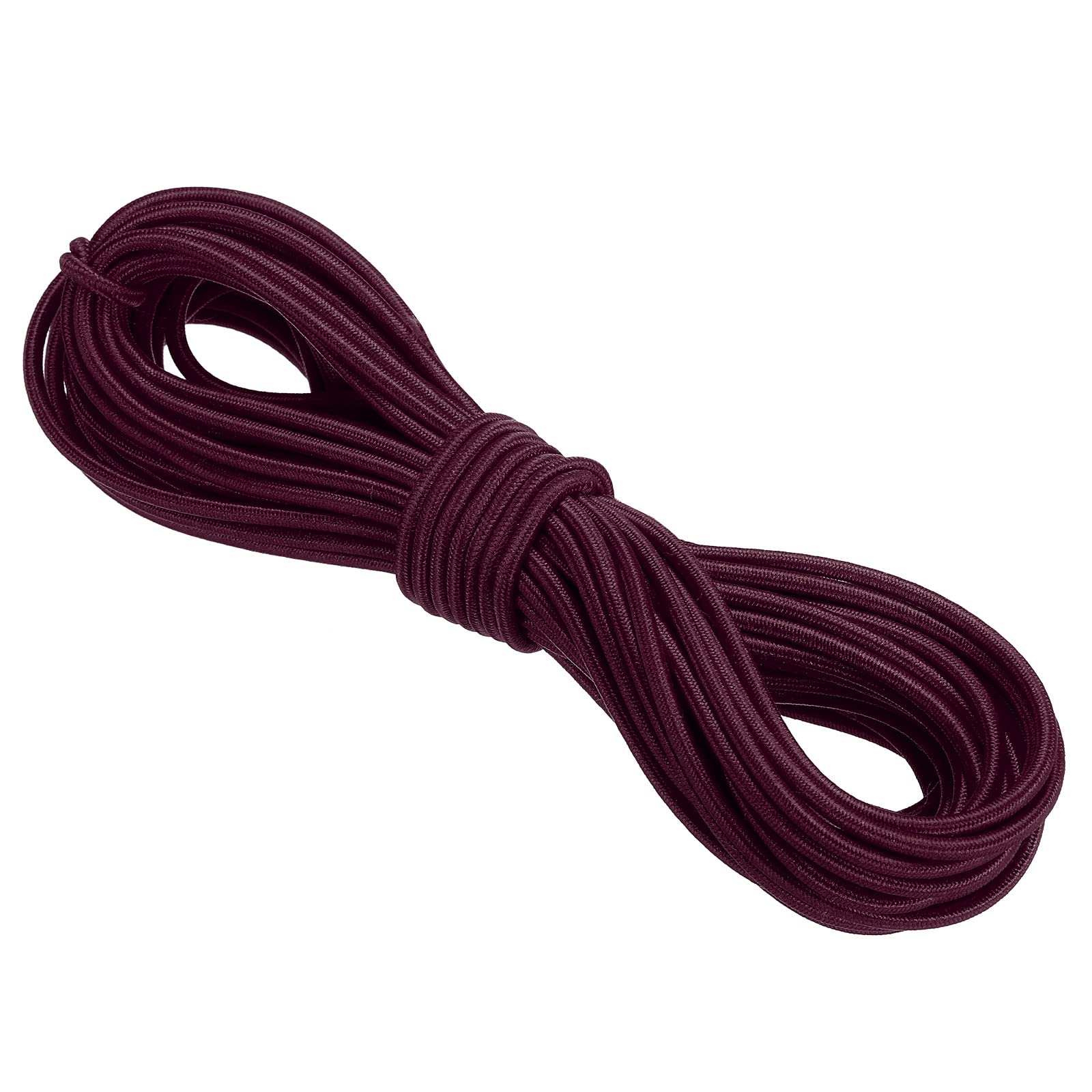 PATIKIL Bungee Cord Elastic Cord Heavy Stretch String Rope 3mm 11 Yards(10m) Dark Red for Crafting DIY Sewing Hook Straps Camping Tie Down Strap — image 1