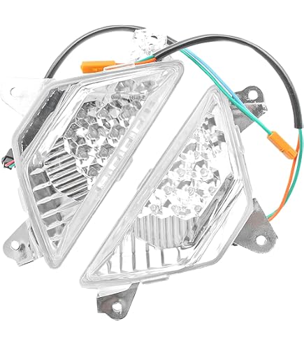 Topteng LED Front Turn Signal Lights For Kawasaki Ninja 250/300/400/650/1000 (2013-2021) - 11 LED Smoked Lens