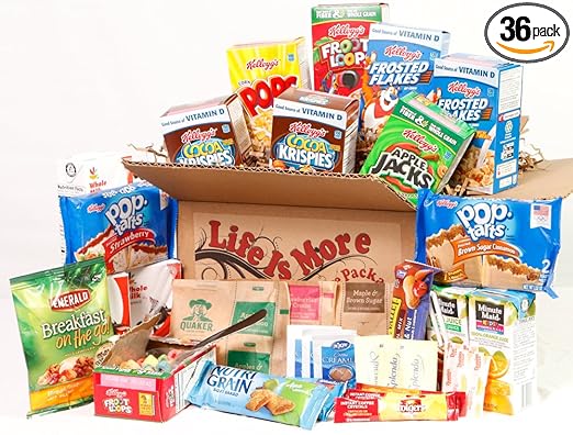 Student Breakfast Care Package / Food Basket - - College Care Package -- Birthday Gift for College Students