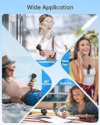TriPole Portable Handheld Turbo Fan with Ice