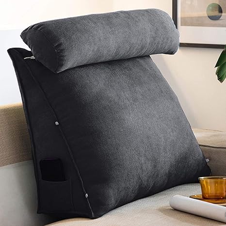 Amazon 背もたれ クッション ベッド カラー ベッド用 三角 背もたれクッション 60 50 cm 三角クッション 三角枕 ソファー 寝ながら テレビ枕 読書 座布団 座椅子 うつぶせ うつぶせ寝クッション かわいい マタニティー 腰痛 腰 背中クッション 抱き枕 オンライン通販