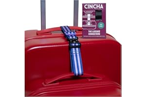 Cincha Add A Bag Luggage Strap Connectors - Connect Multiple Suitcases and Bags - Airport Travel Accessories - As Seen on Shark Tank - 2pcs (Hyacinth)