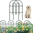 AMAGABELI GARDEN & HOME 25 Panels 24in(H)×35ft(L) Decorative Garden Fence and Border for Dogs Garden Fencing Animal Barrier No Dig Metal Fence Panels for Yard Lawn Patio Flower Green