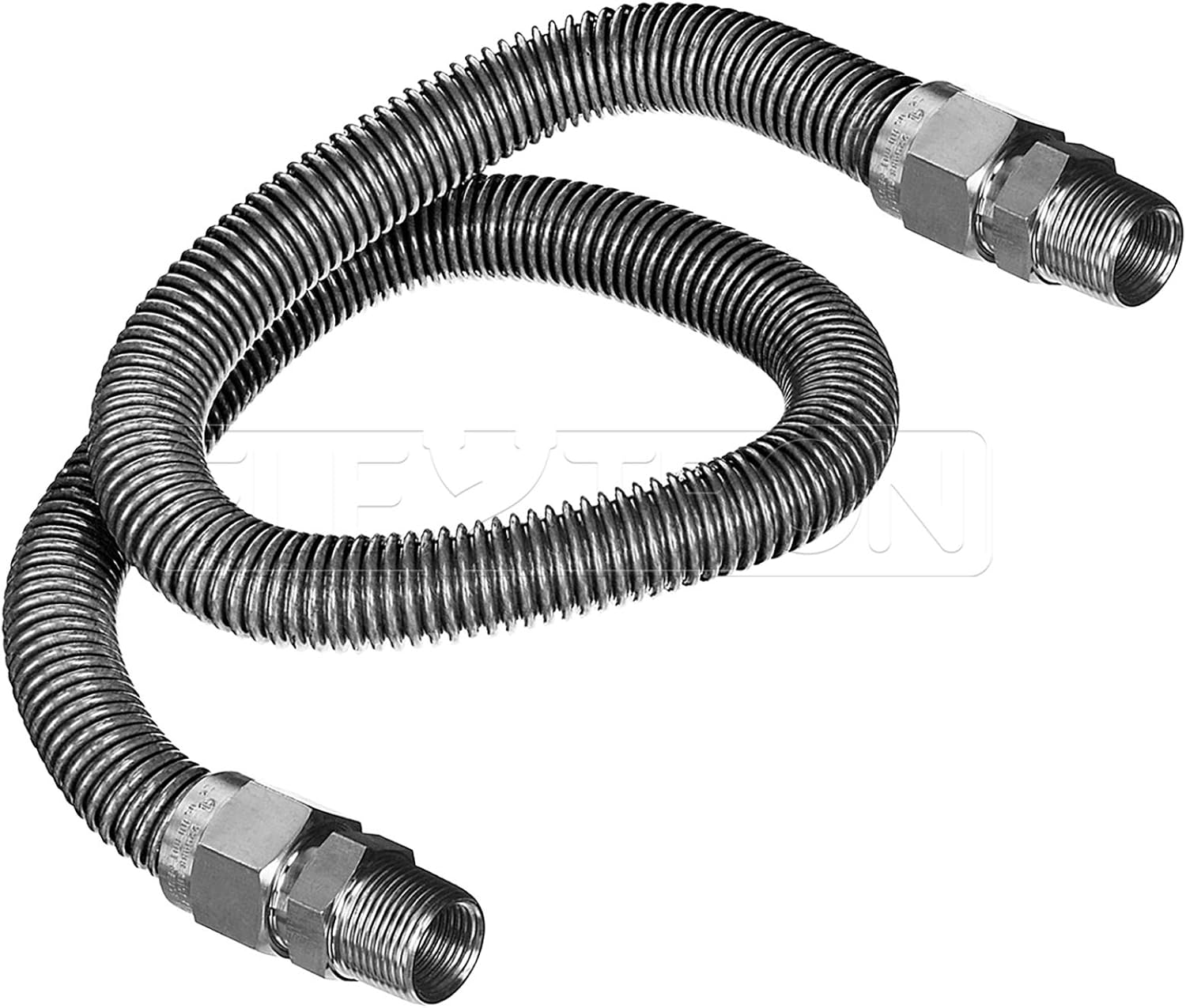 Flextron FTGCSS3836A Flexible Gas Line, Gas Pipe Connector With 1/2